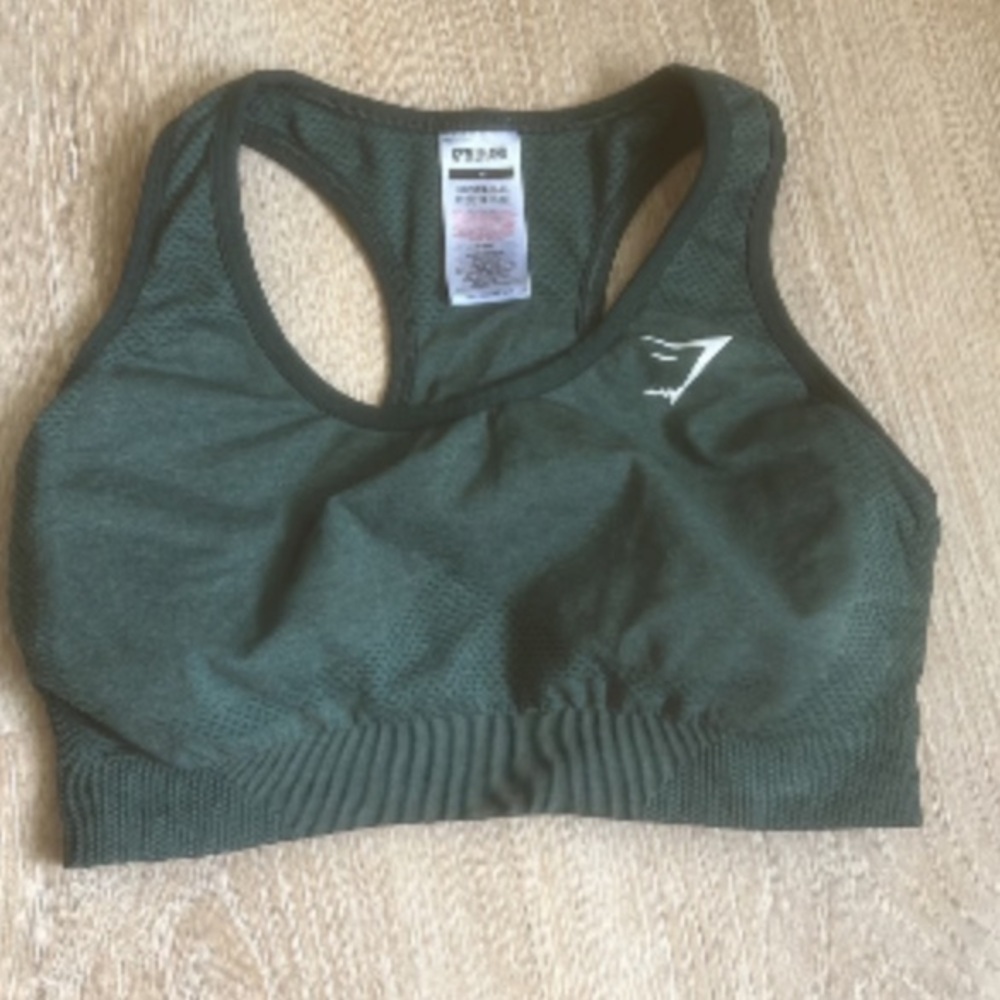 Gymshark Dark Green Sports Bra